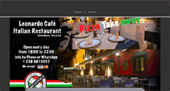 Desktop Screenshot of leonardocafe.com